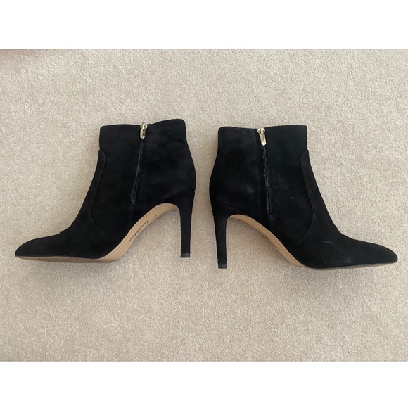 SAM EDELMAN SUEDE POINTED TOE ANKLE BOOTIES - Picture 9 of 14